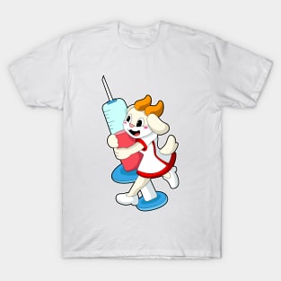 Goat as Nurse at Vaccination with Syringe T-Shirt